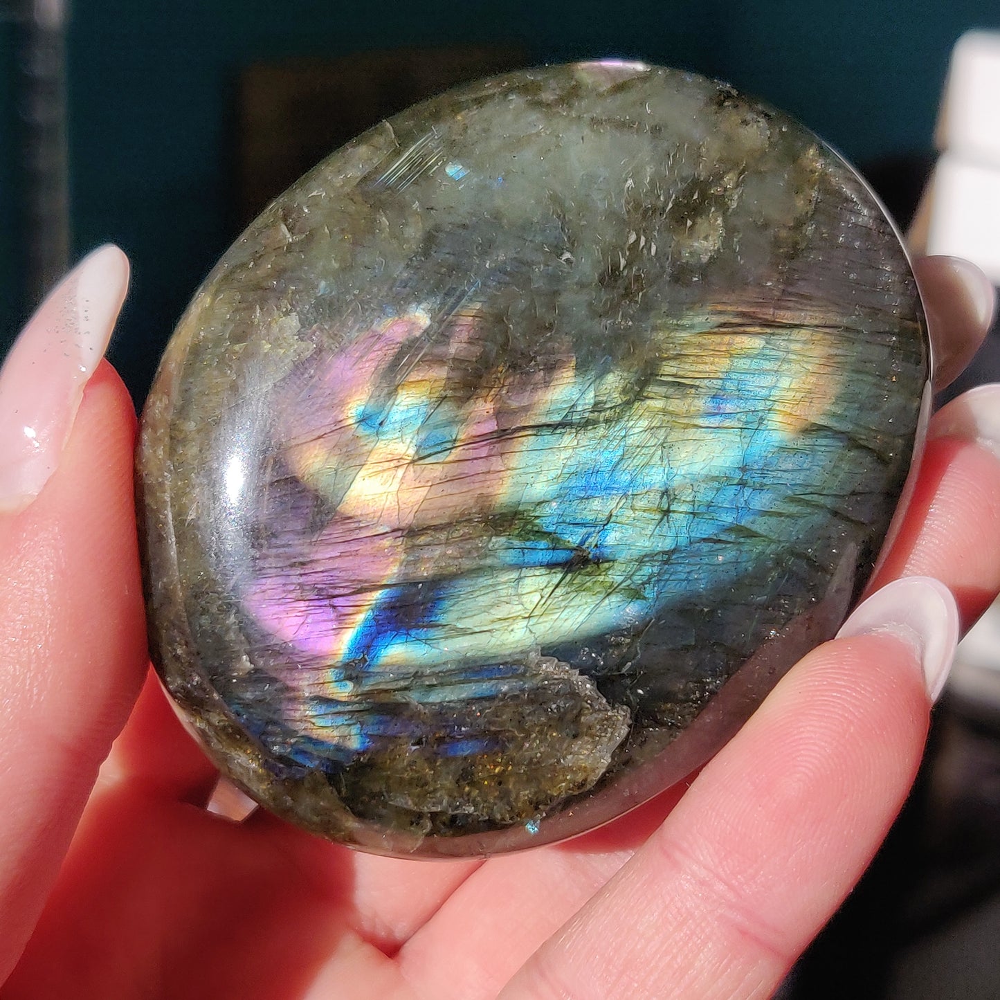 Labradorite Palm Stone (#279) - Simply Affinity