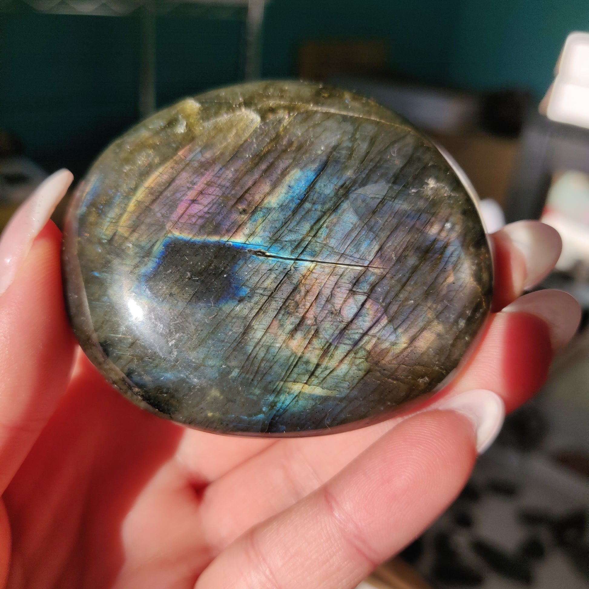 Labradorite Palm Stone (#279) - Simply Affinity