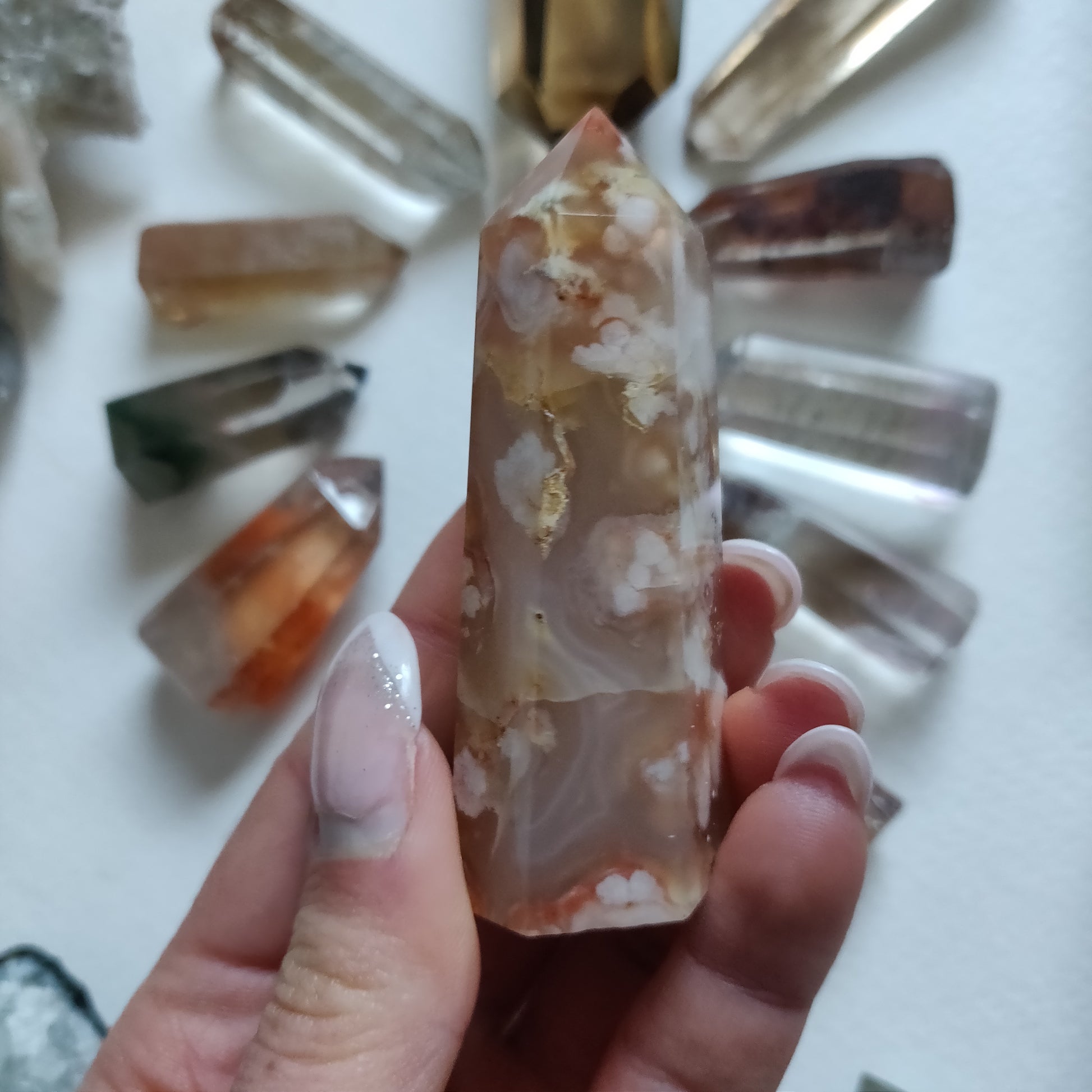 Flower Agate Tower (#5) - Simply Affinity