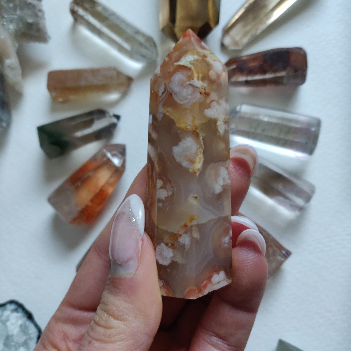 Flower Agate Tower (#5) - Simply Affinity