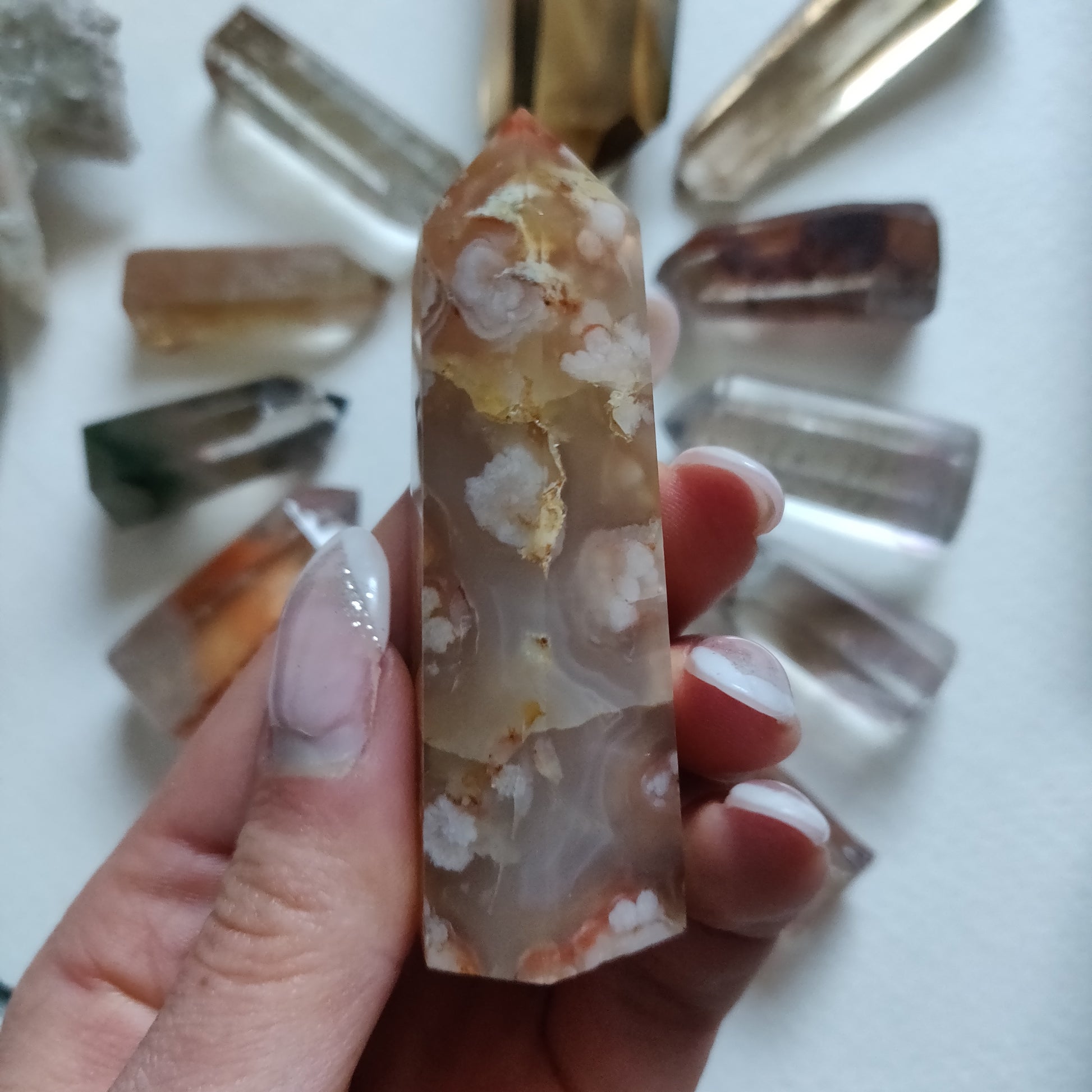 Flower Agate Tower (#5) - Simply Affinity