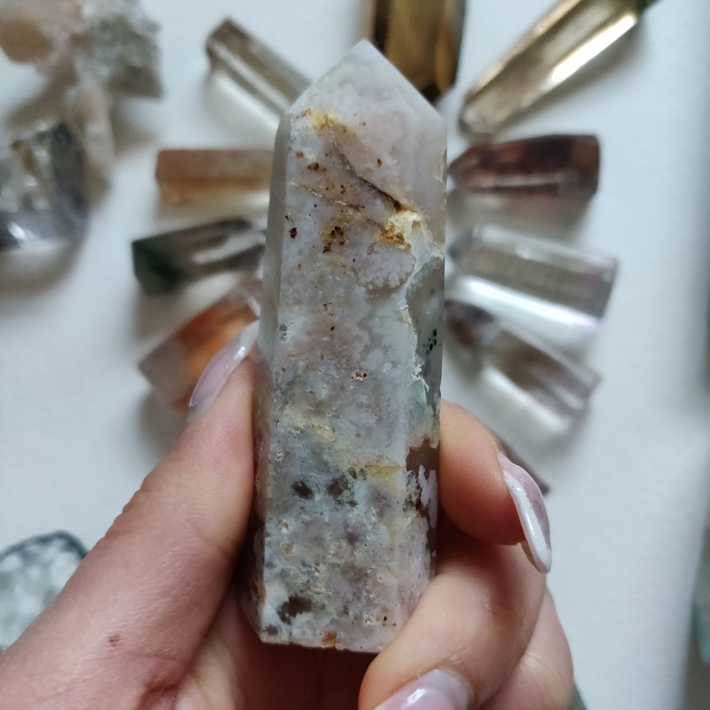 Flower Agate Tower (#6) - Simply Affinity