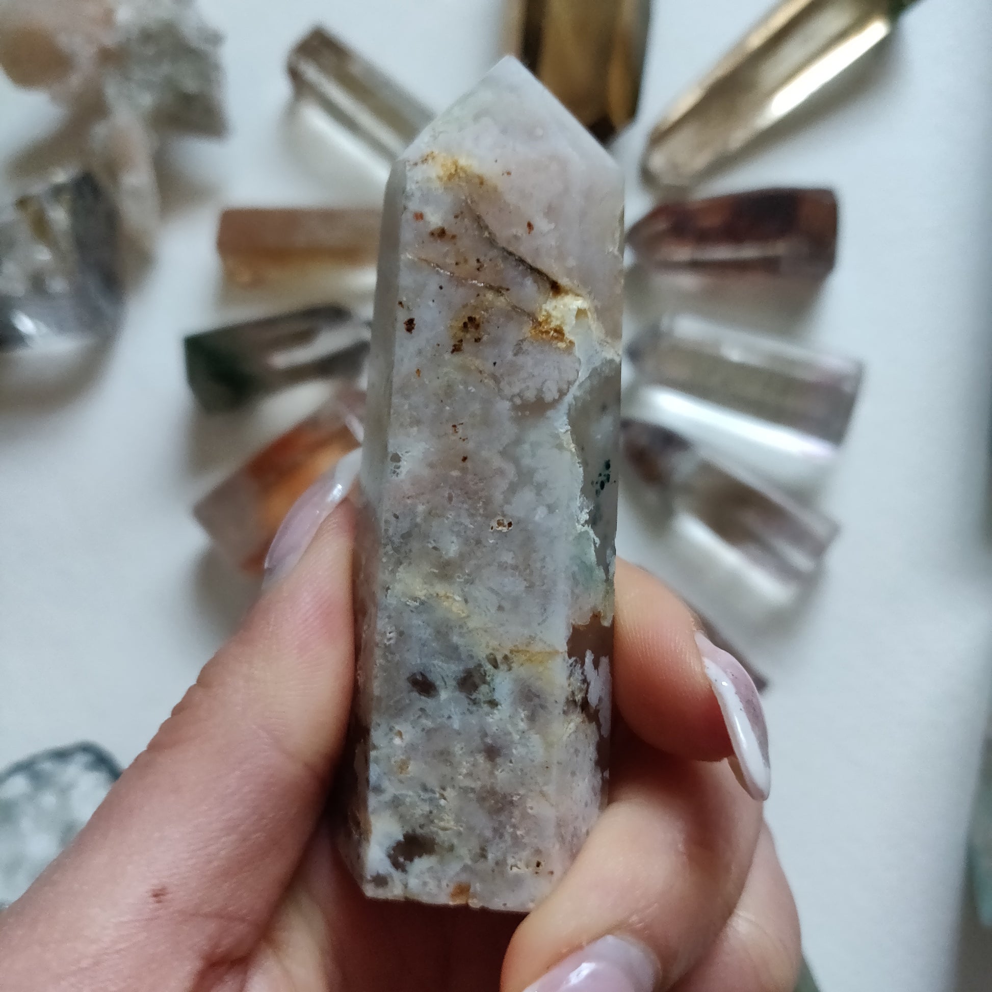 Flower Agate Tower (#6) - Simply Affinity