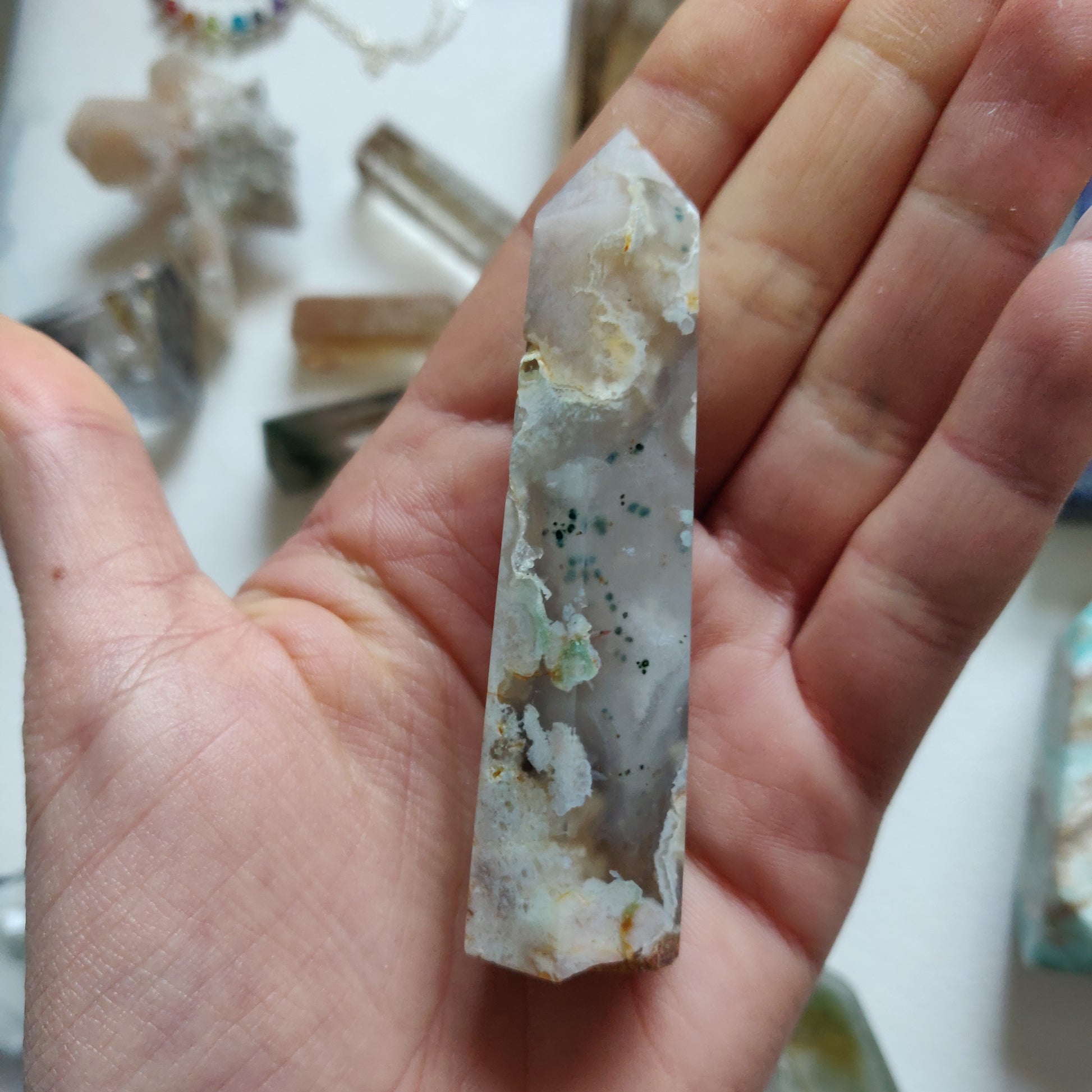 Flower Agate Tower (#6) - Simply Affinity