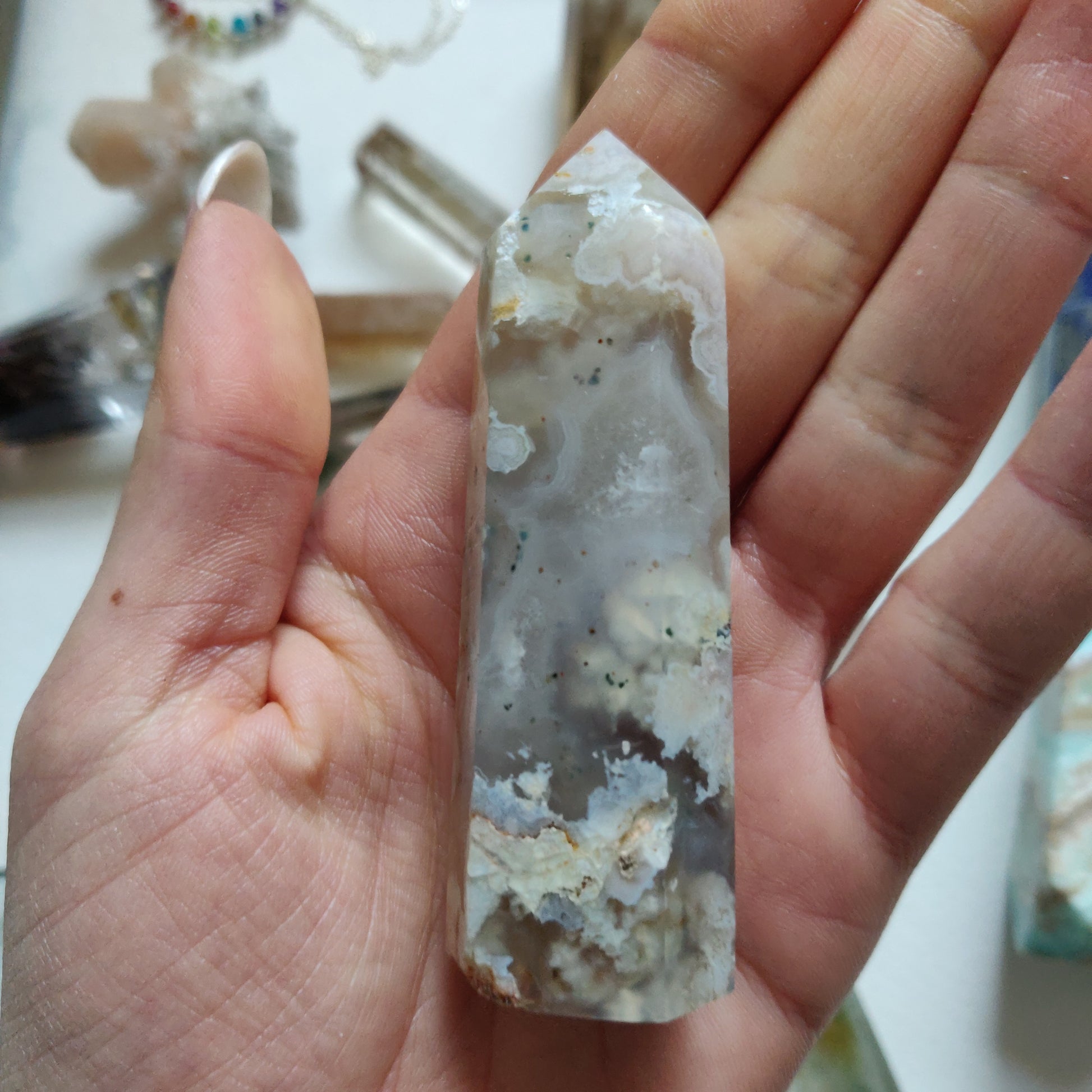 Flower Agate Tower (#6) - Simply Affinity