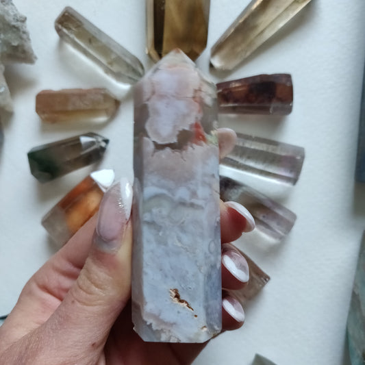 Flower Agate Tower (#7) - Simply Affinity
