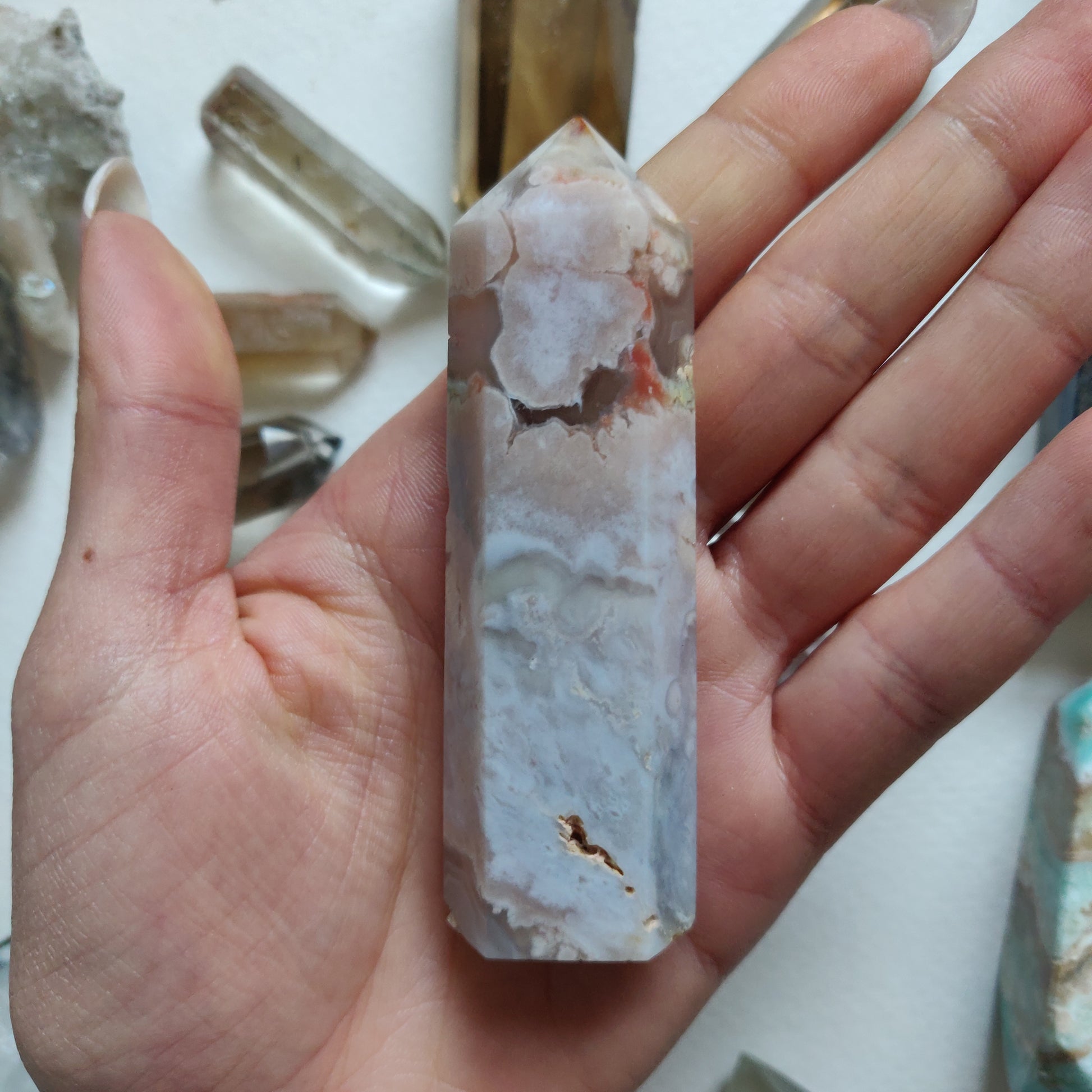 Flower Agate Tower (#7) - Simply Affinity