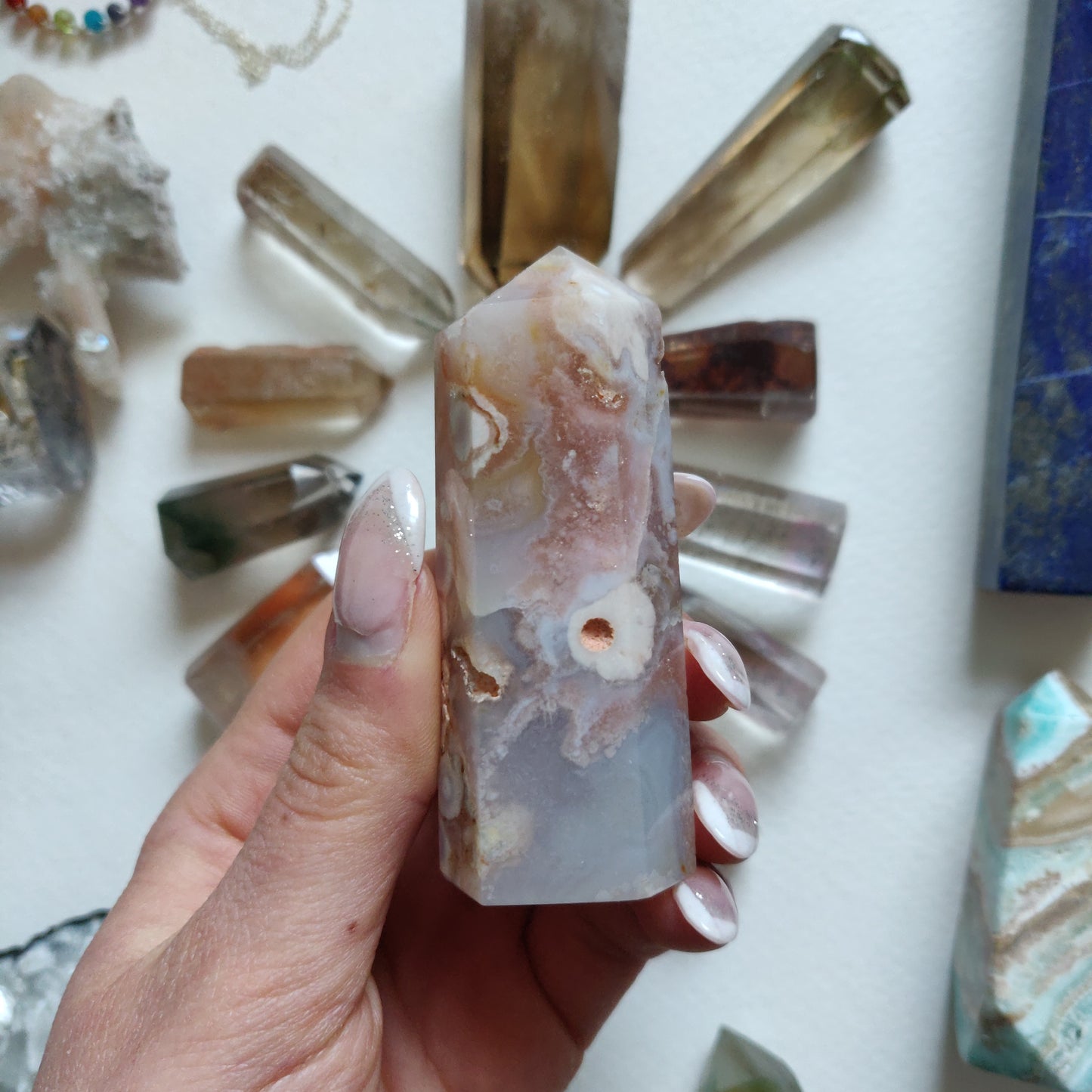 Flower Agate Tower (#8) - Simply Affinity