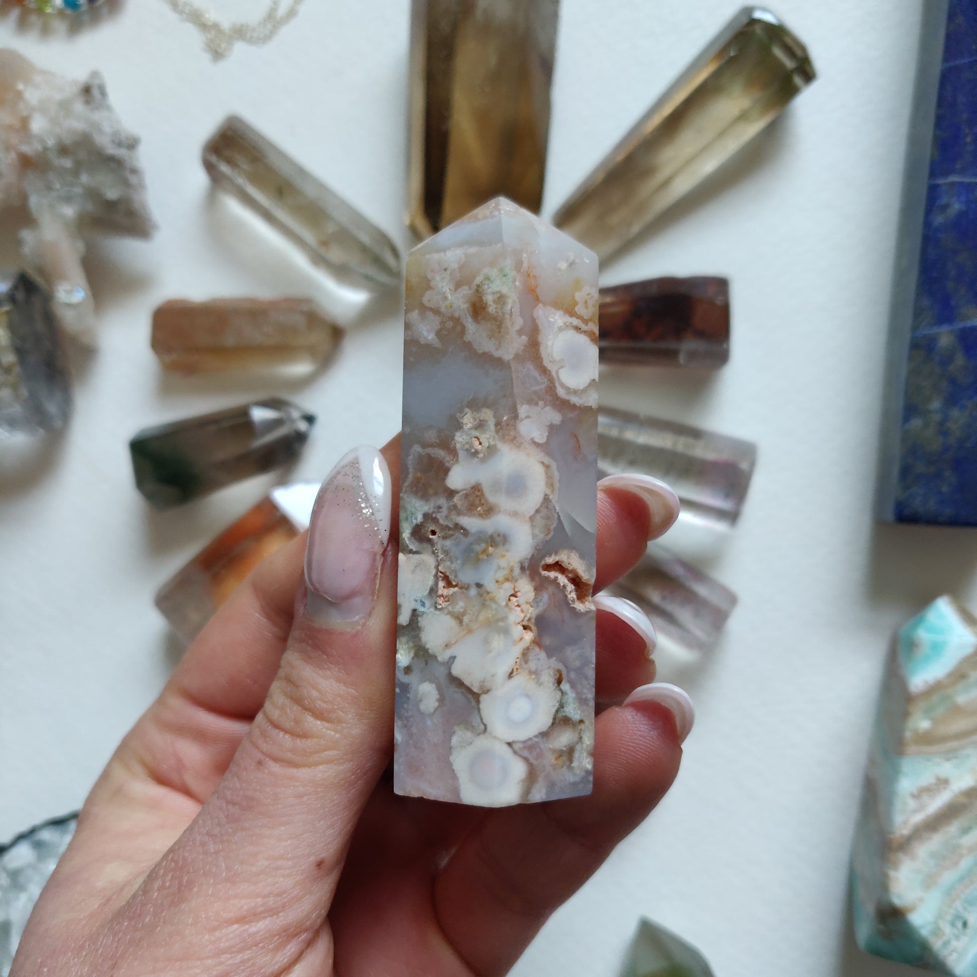 Flower Agate Tower (#8) - Simply Affinity