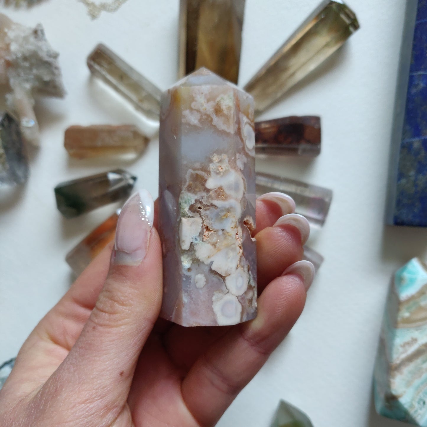 Flower Agate Tower (#8) - Simply Affinity