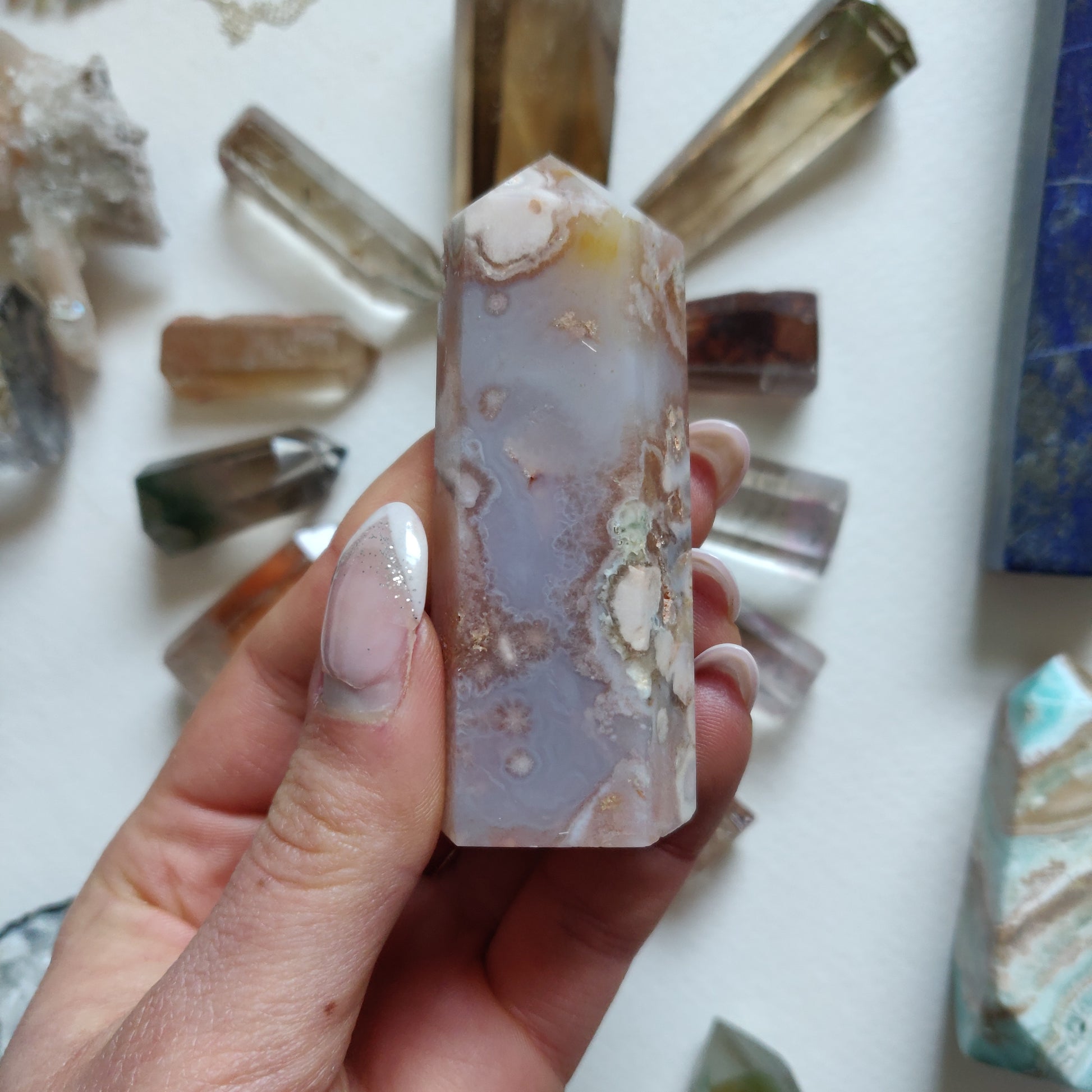 Flower Agate Tower (#8) - Simply Affinity