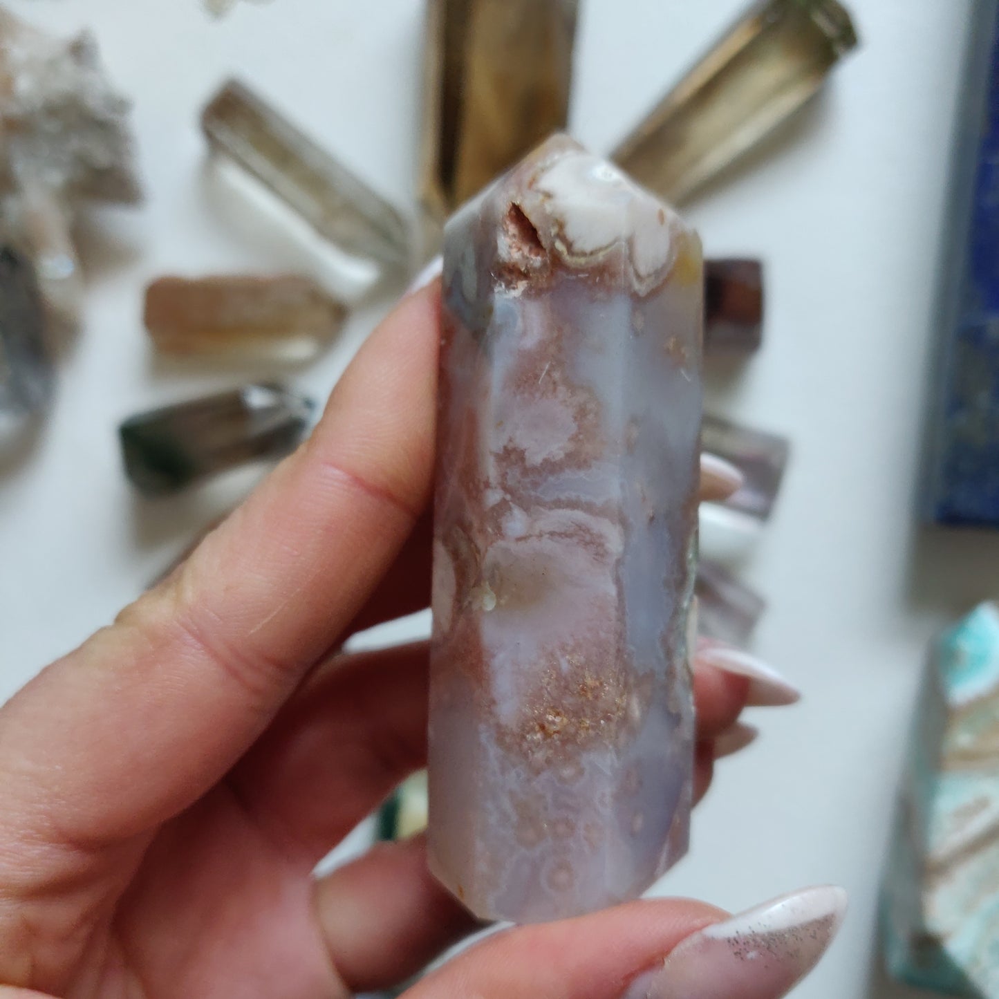 Flower Agate Tower (#8) - Simply Affinity
