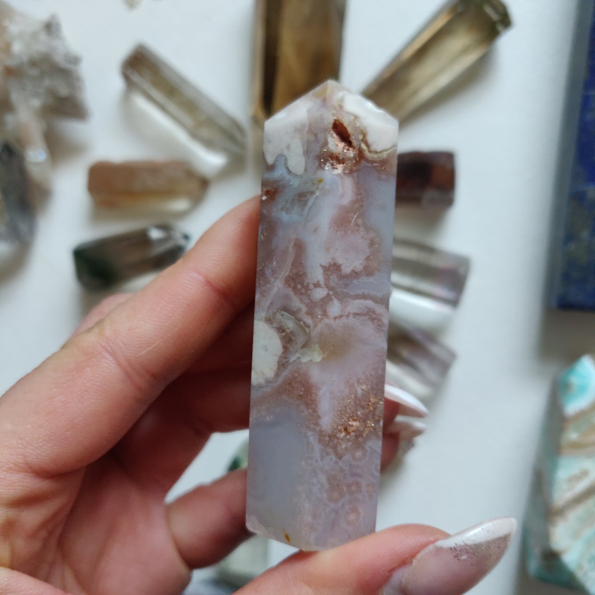 Flower Agate Tower (#8) - Simply Affinity