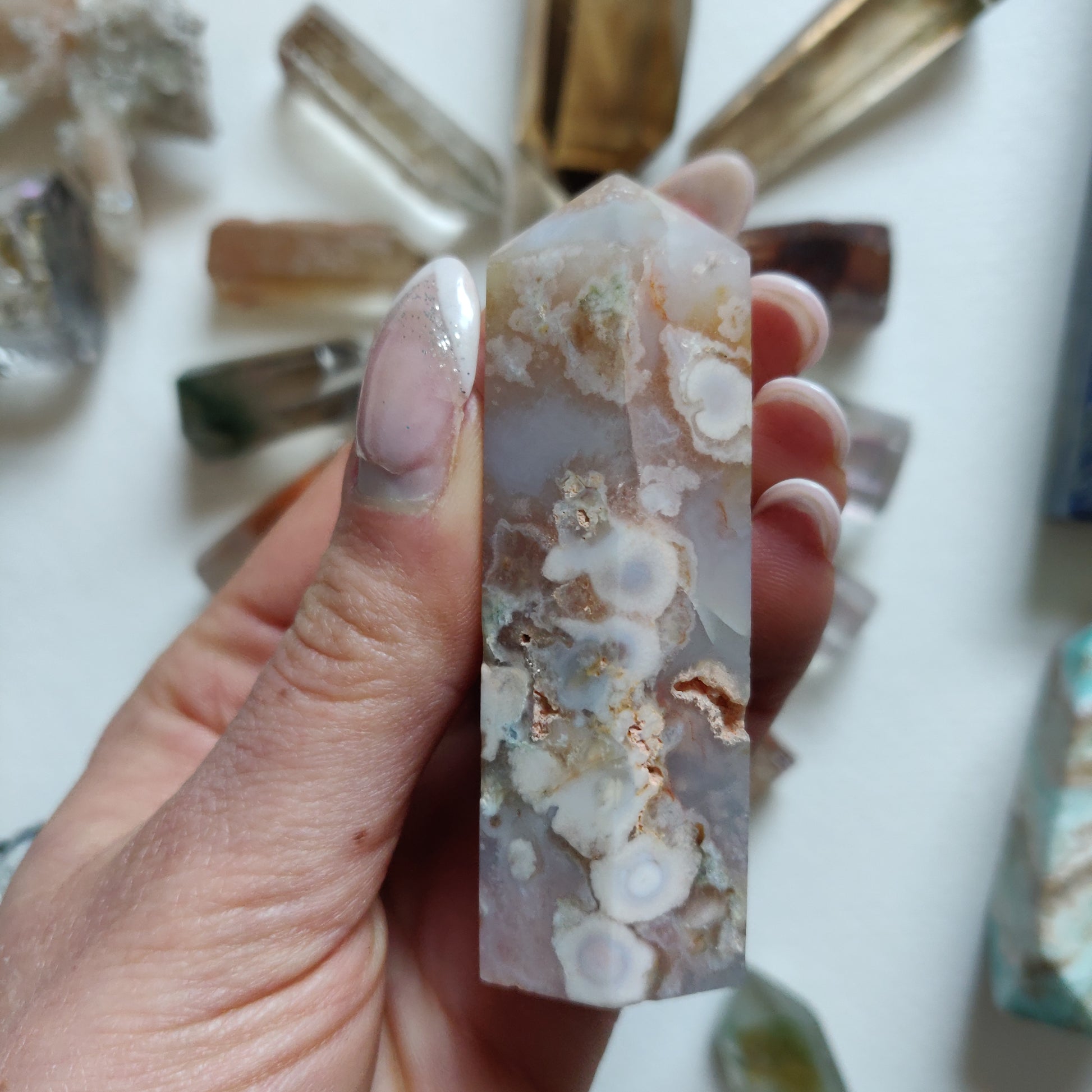 Flower Agate Tower (#8) - Simply Affinity