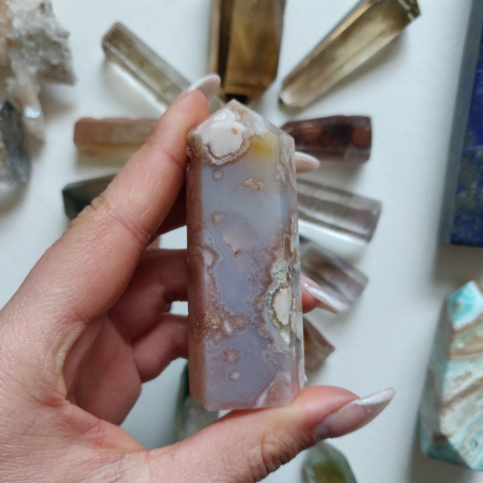 Flower Agate Tower (#8) - Simply Affinity
