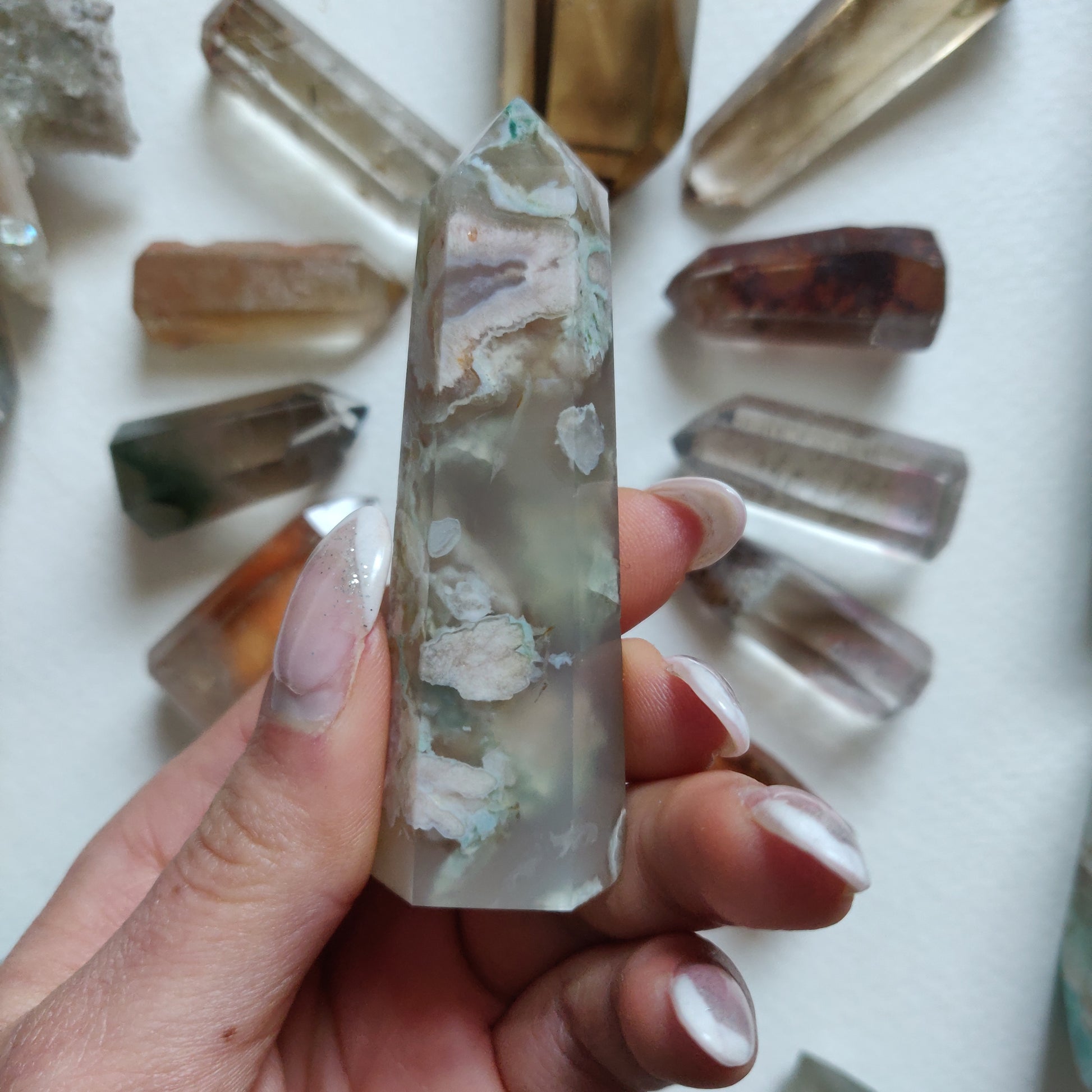 Flower Agate Tower (#9) - Simply Affinity
