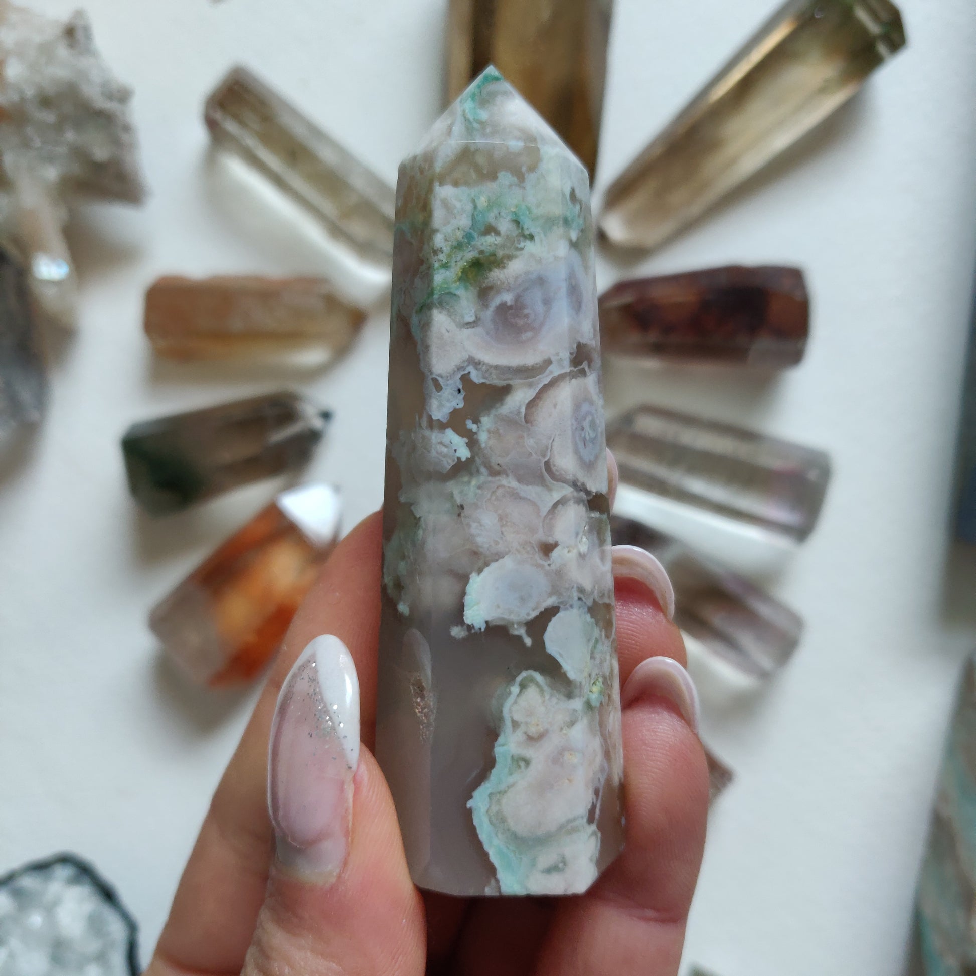 Flower Agate Tower (#9) - Simply Affinity