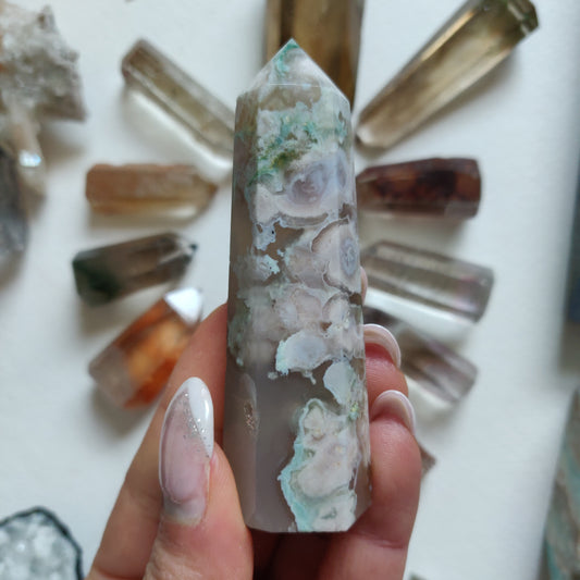 Flower Agate Tower (#9) - Simply Affinity