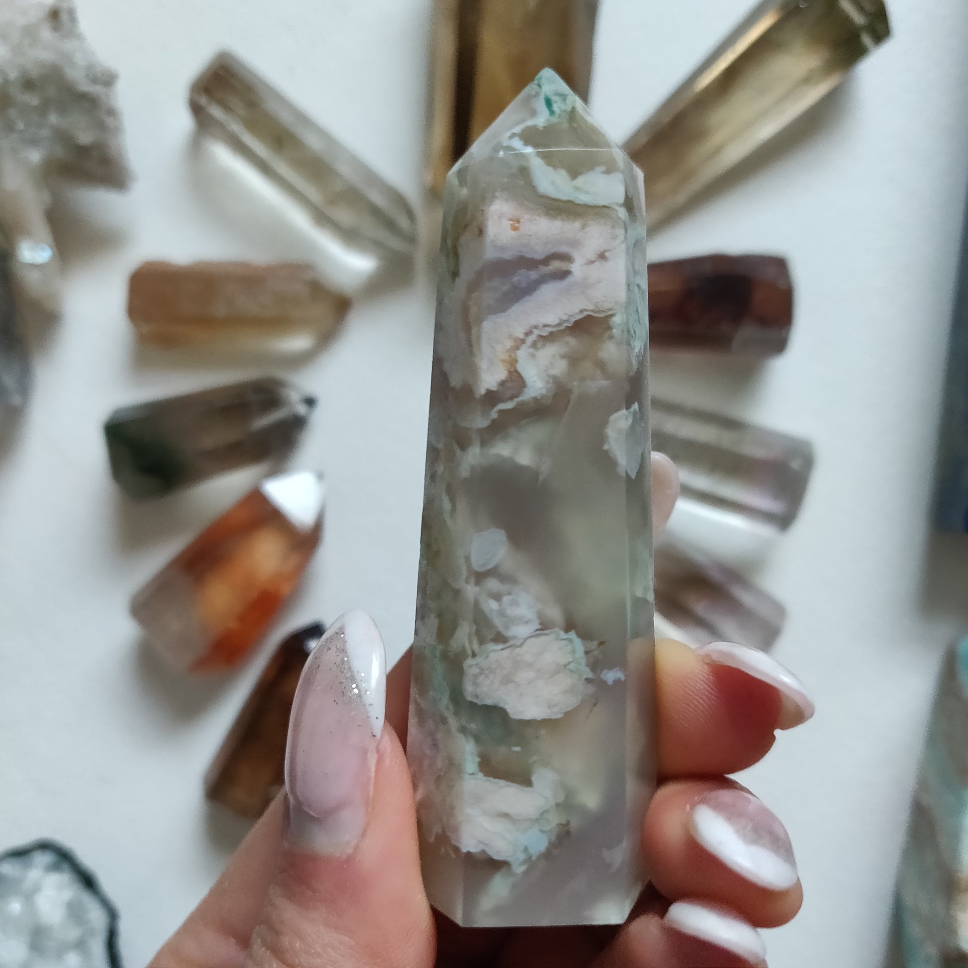 Flower Agate Tower (#9) - Simply Affinity