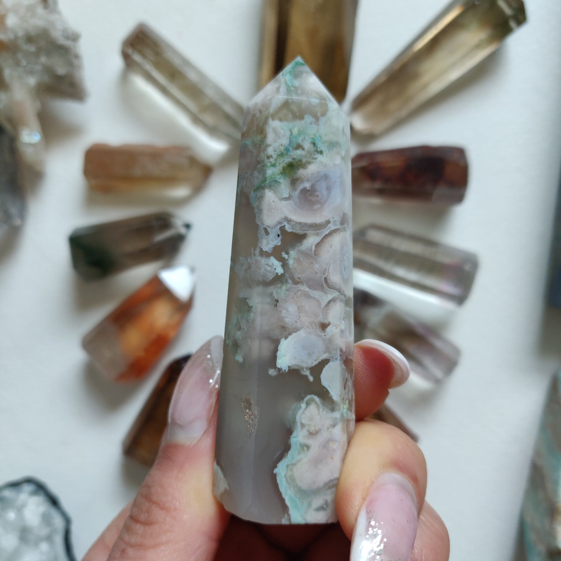 Flower Agate Tower (#9) - Simply Affinity