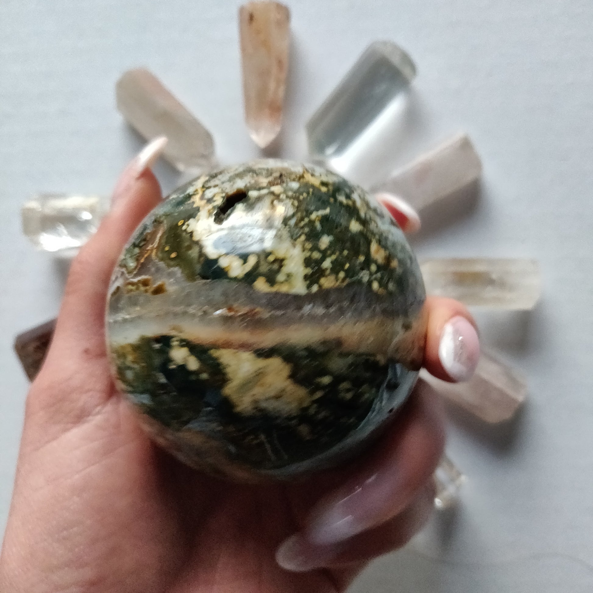 Ocean Jasper Sphere (#2) - Simply Affinity