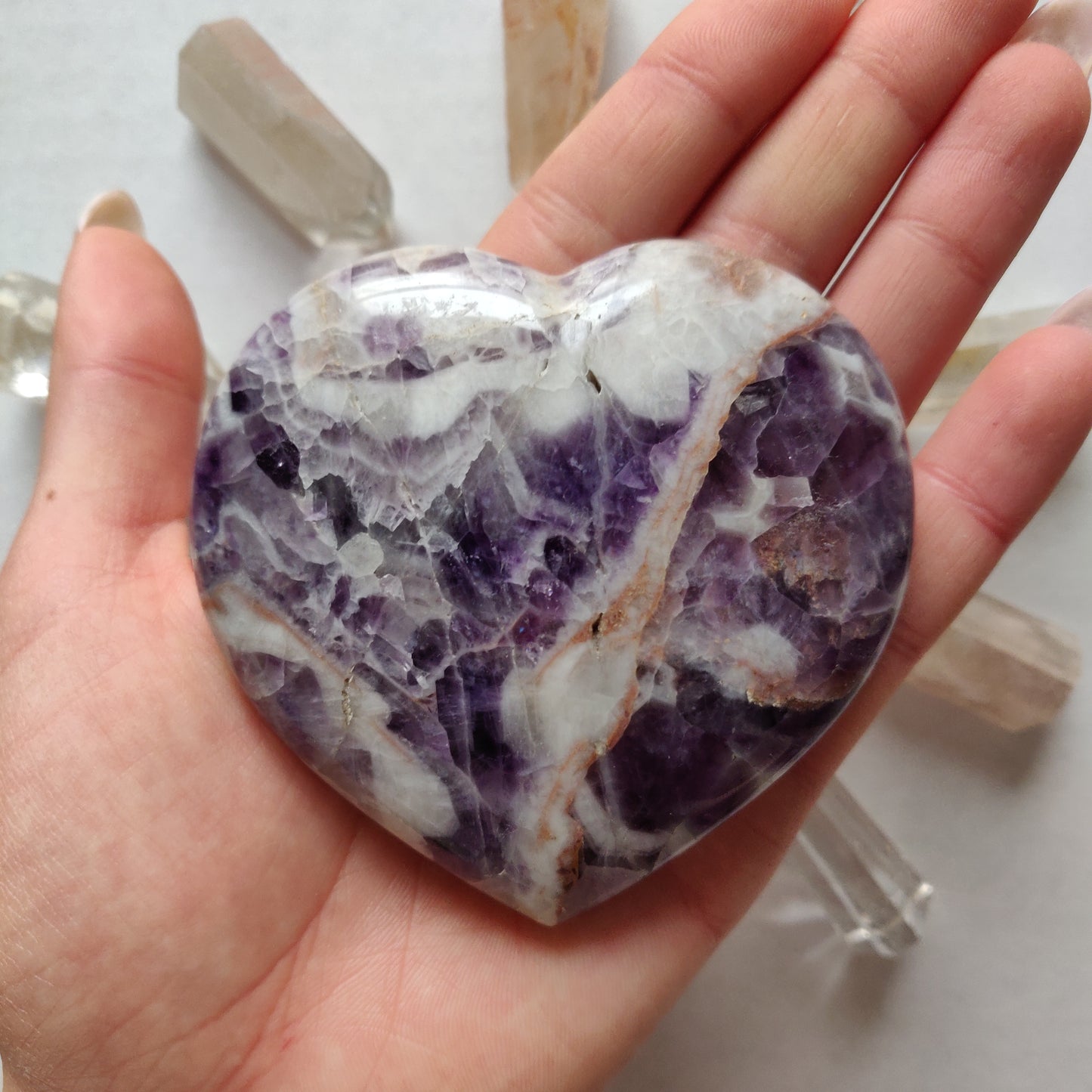 Chevron Amethyst Heart (#2) - Simply Affinity
