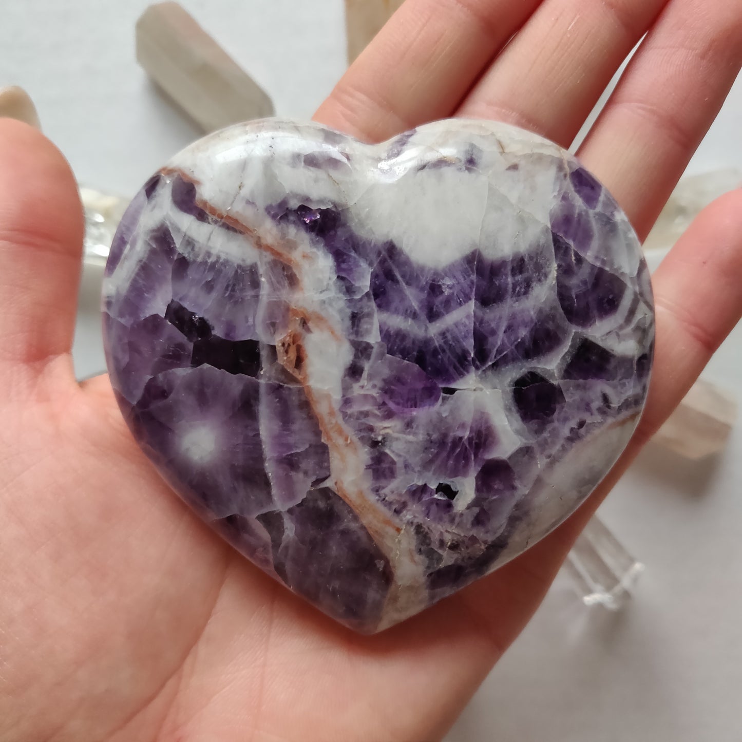Chevron Amethyst Heart (#2) - Simply Affinity
