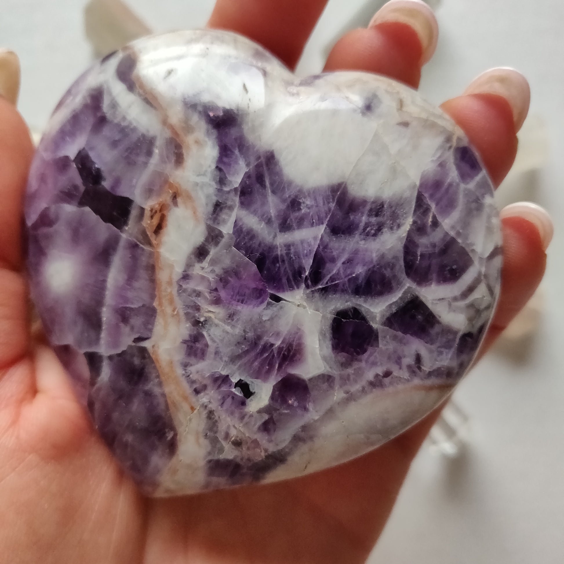 Chevron Amethyst Heart (#2) - Simply Affinity