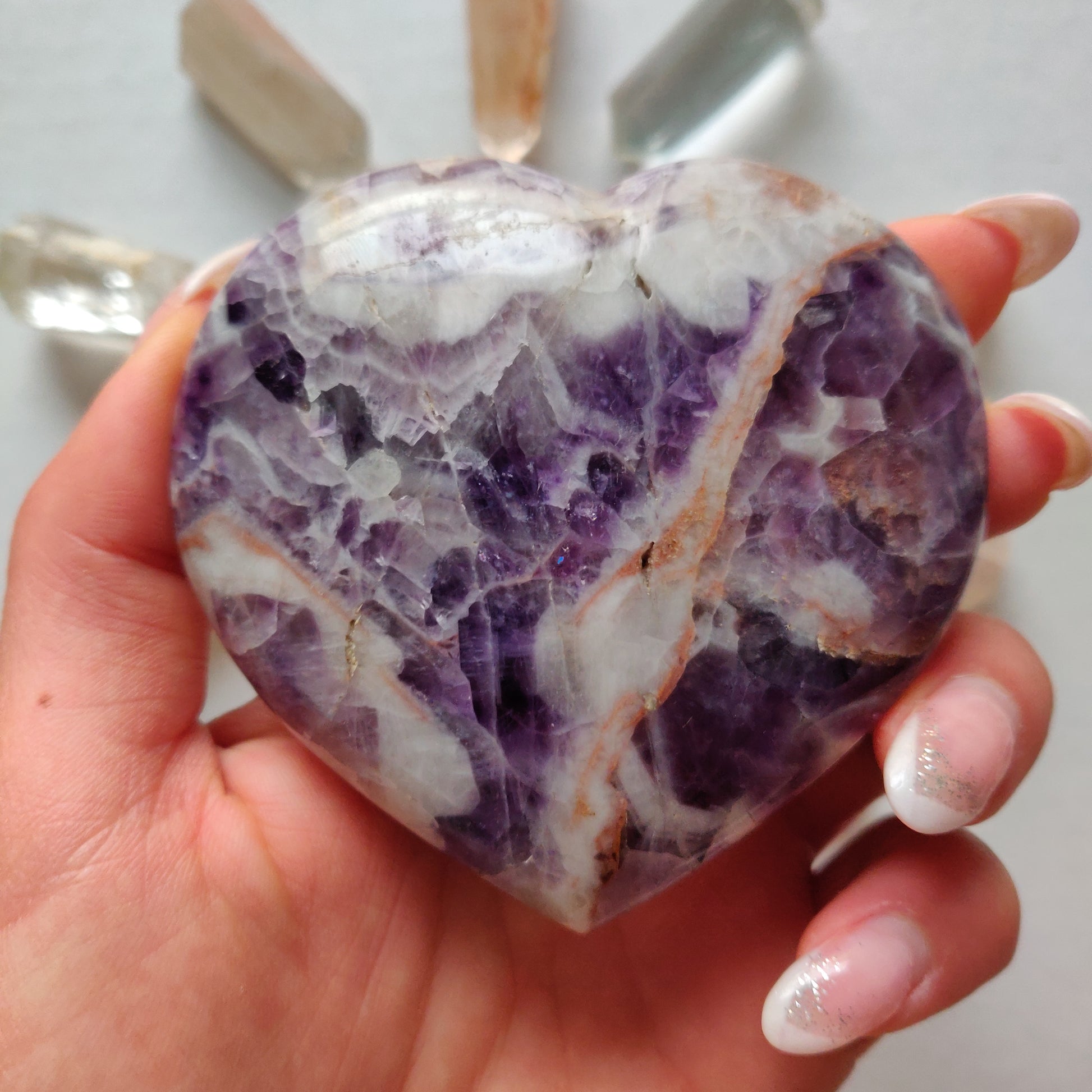 Chevron Amethyst Heart (#2) - Simply Affinity