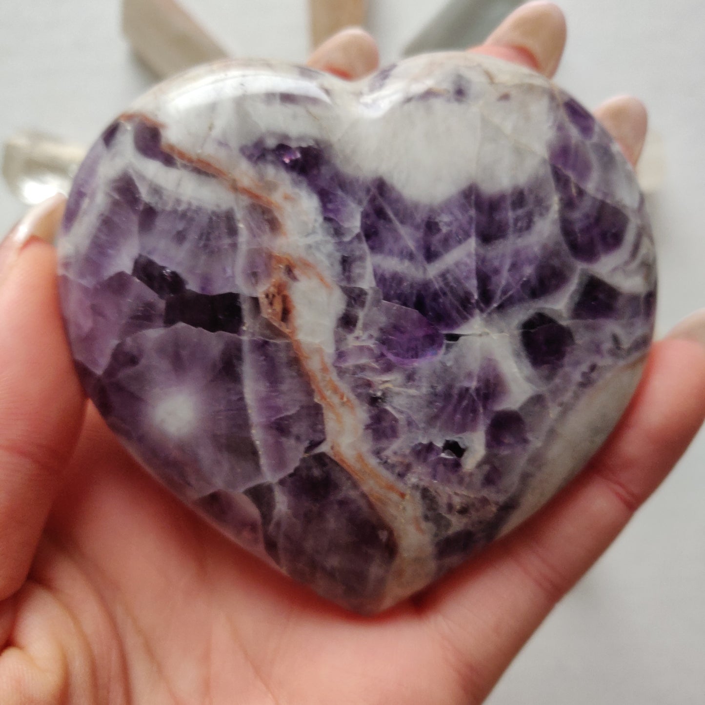 Chevron Amethyst Heart (#2) - Simply Affinity