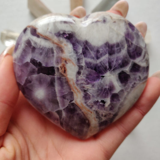 Chevron Amethyst Heart (#2) - Simply Affinity