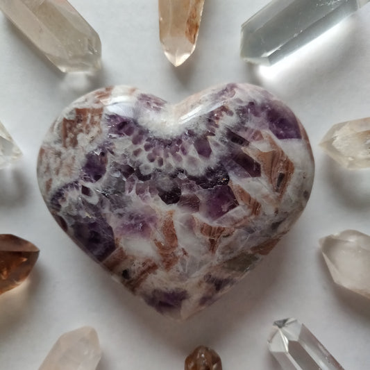 Chevron Amethyst Heart (#3) - Simply Affinity