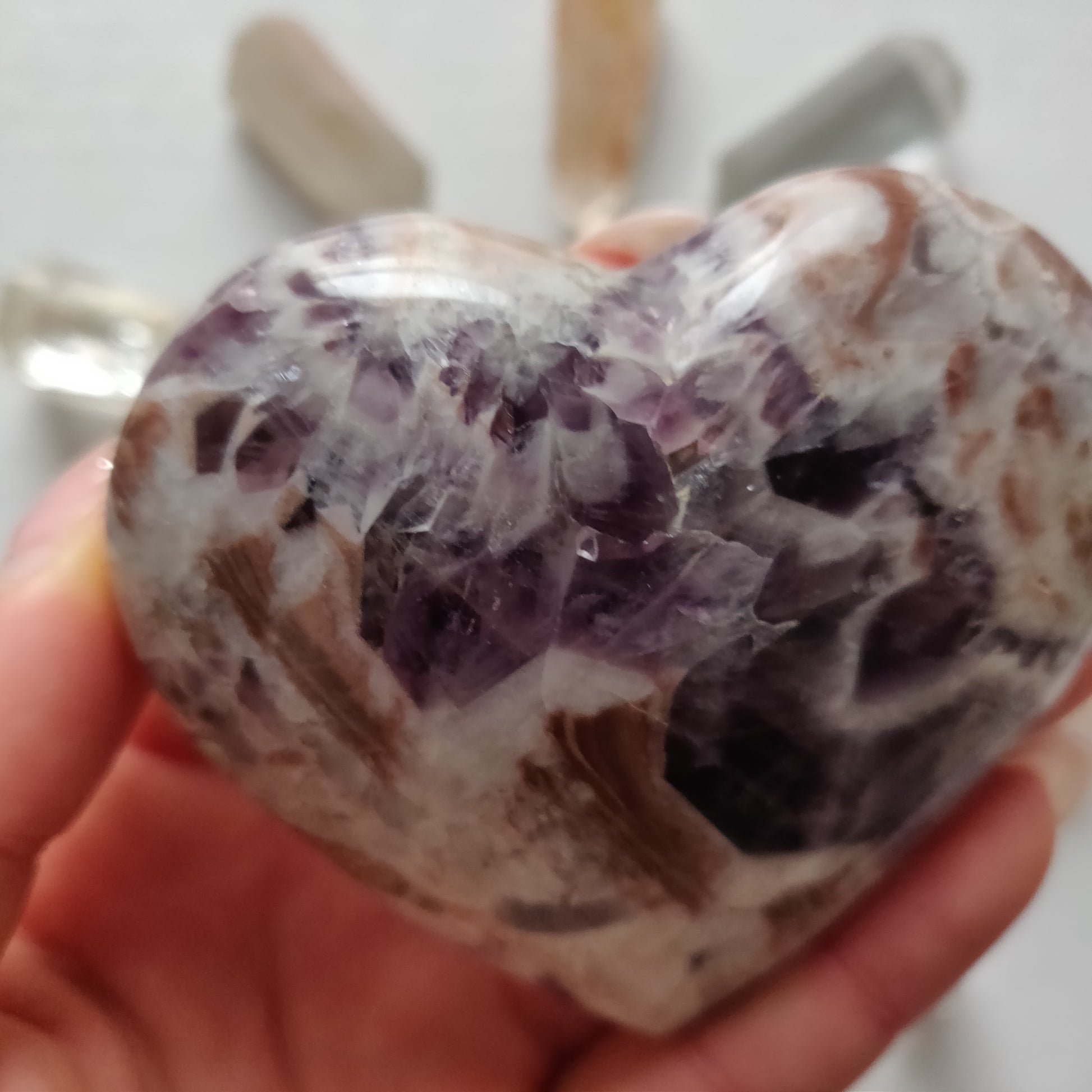 Chevron Amethyst Heart (#3) - Simply Affinity
