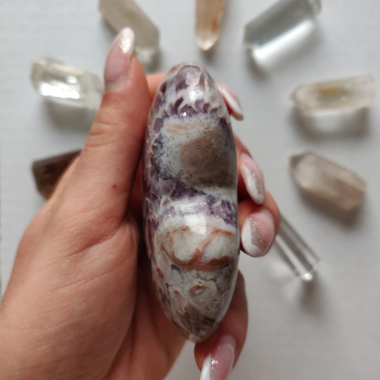 Chevron Amethyst Heart (#3) - Simply Affinity