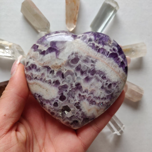 Chevron Amethyst Heart (#4) - Simply Affinity