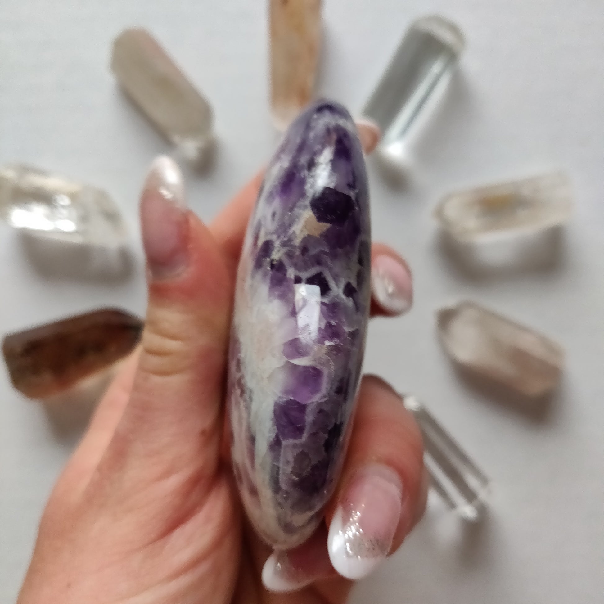 Chevron Amethyst Heart (#4) - Simply Affinity