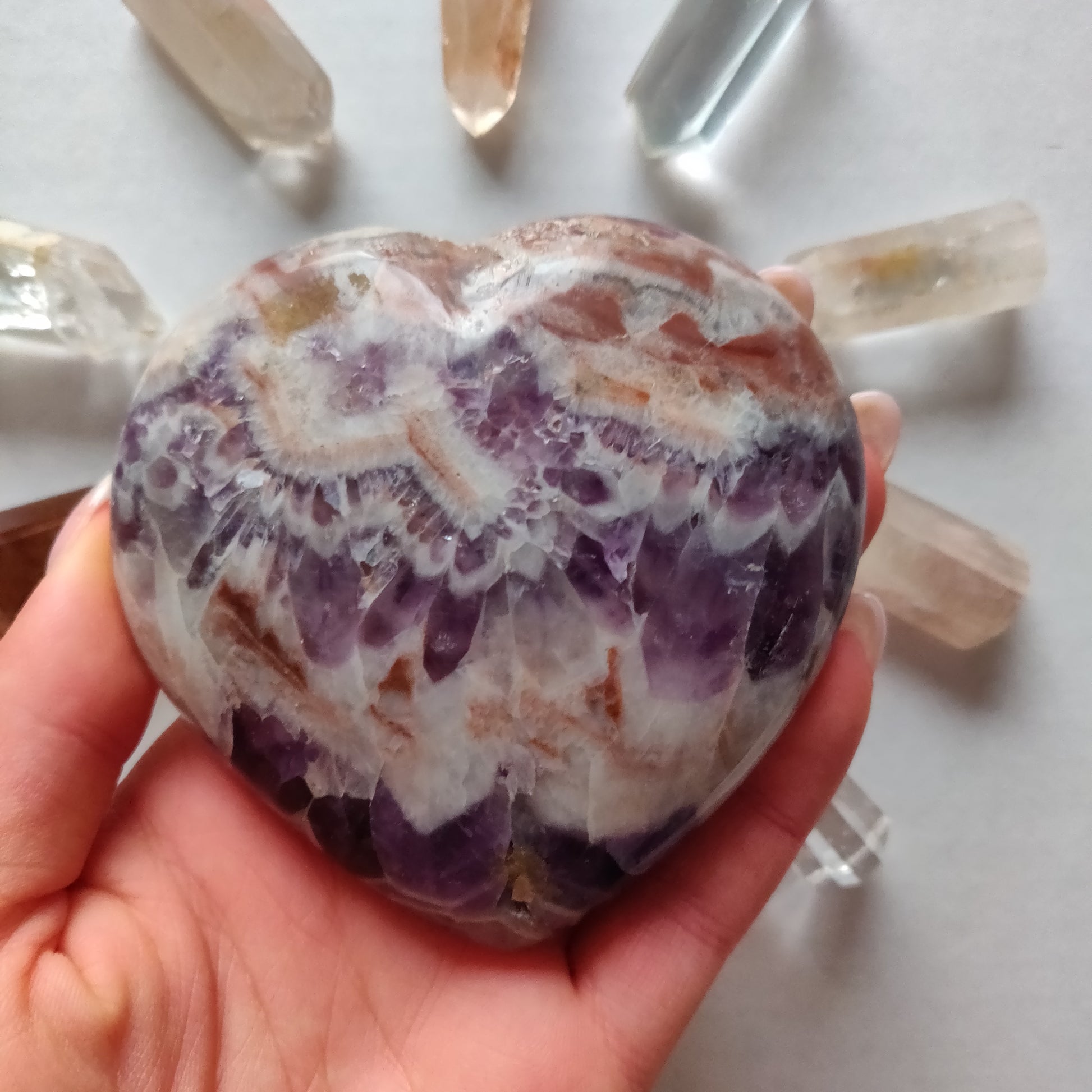 Chevron Amethyst Heart (#5) - Simply Affinity