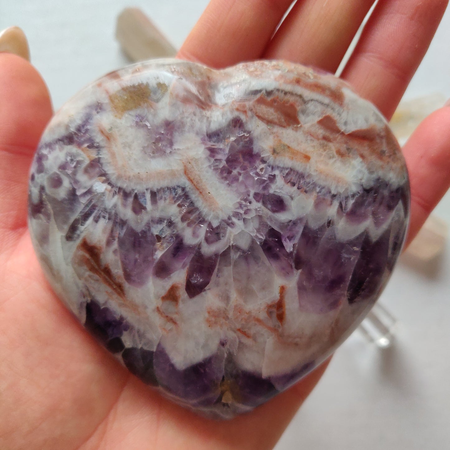 Chevron Amethyst Heart (#5) - Simply Affinity
