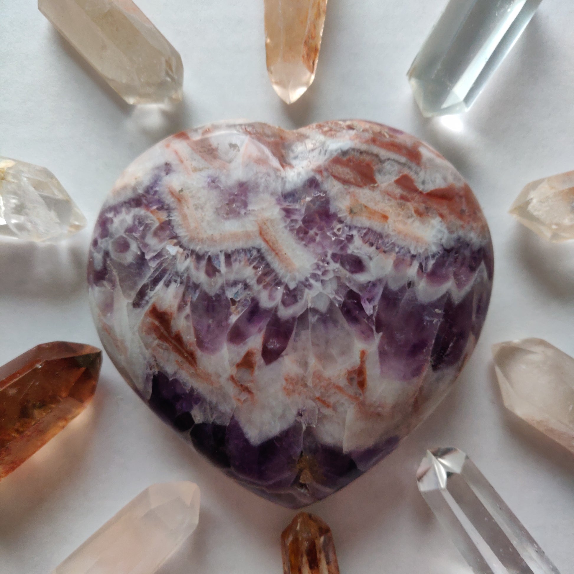 Chevron Amethyst Heart (#5) - Simply Affinity