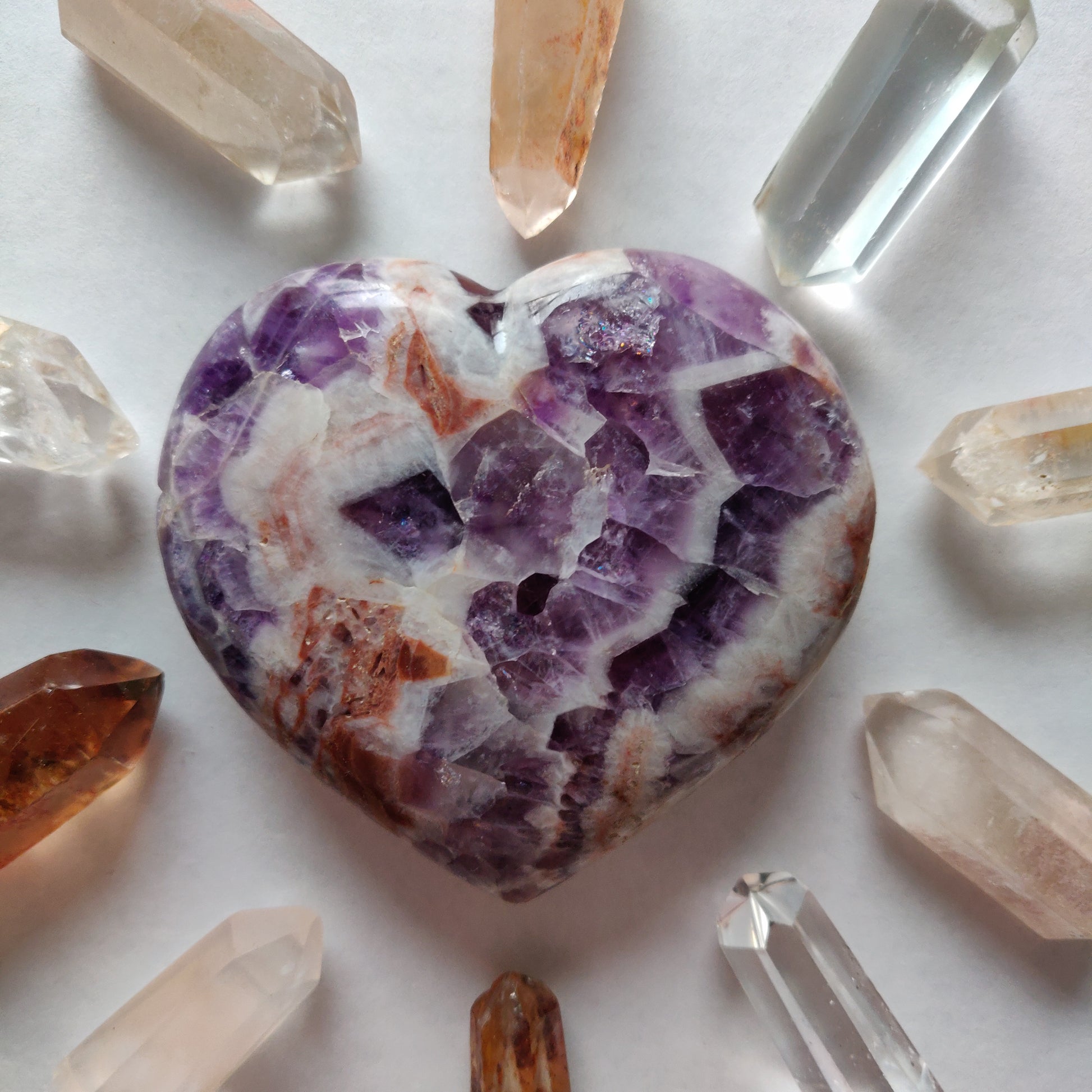 Chevron Amethyst Heart (#6) - Simply Affinity