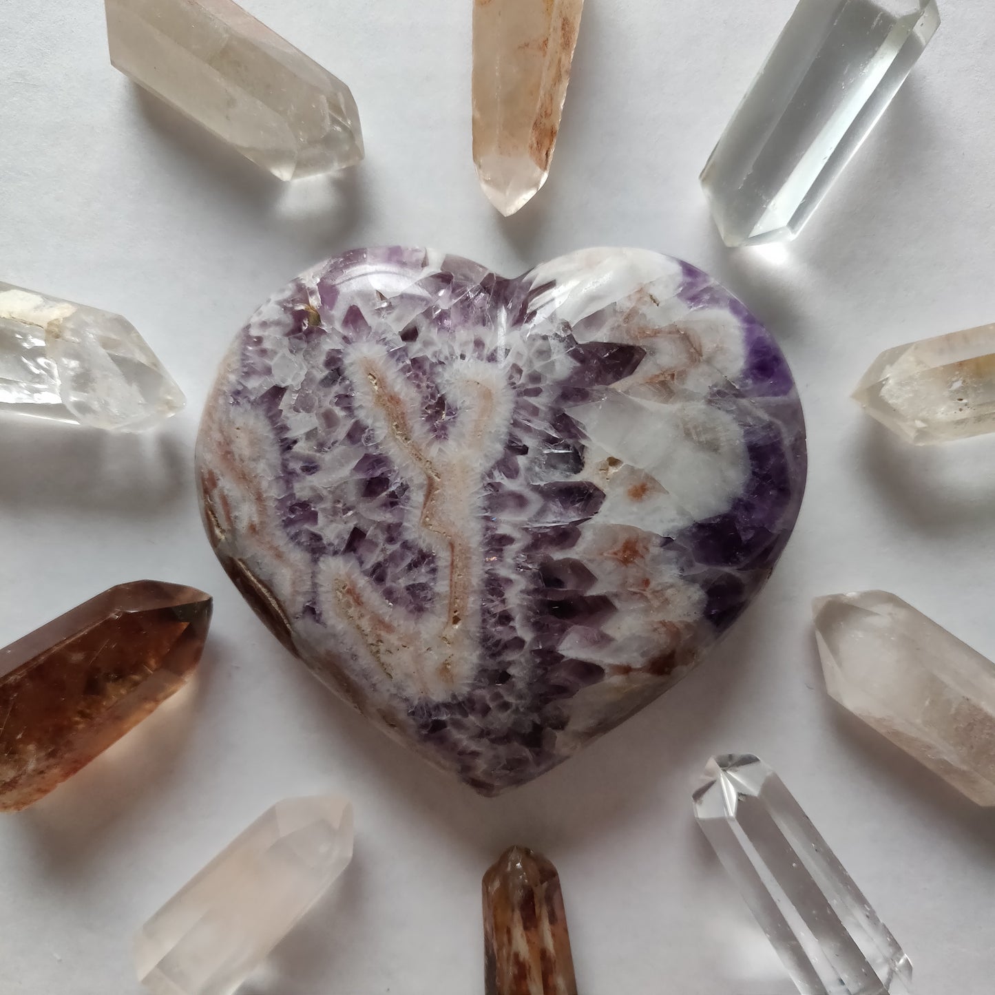 Chevron Amethyst Heart (#6) - Simply Affinity