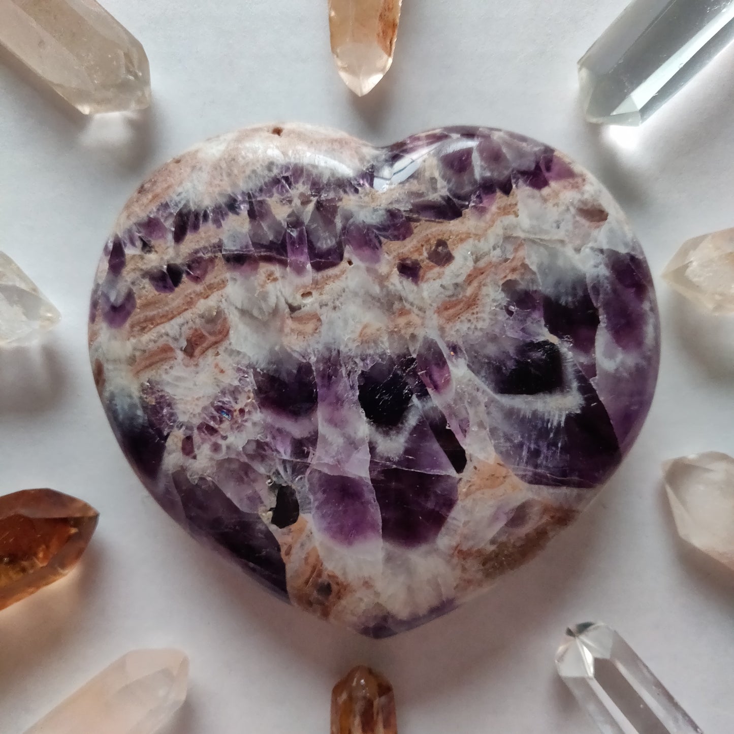 Chevron Amethyst Heart (#7) - Simply Affinity