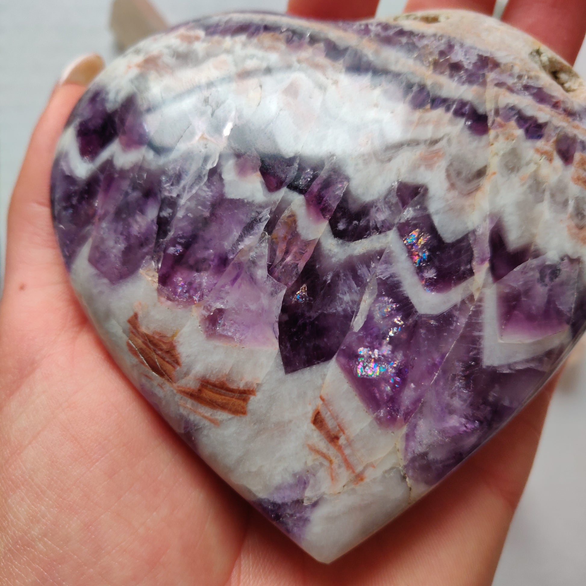 Chevron Amethyst Heart (#8) - Simply Affinity