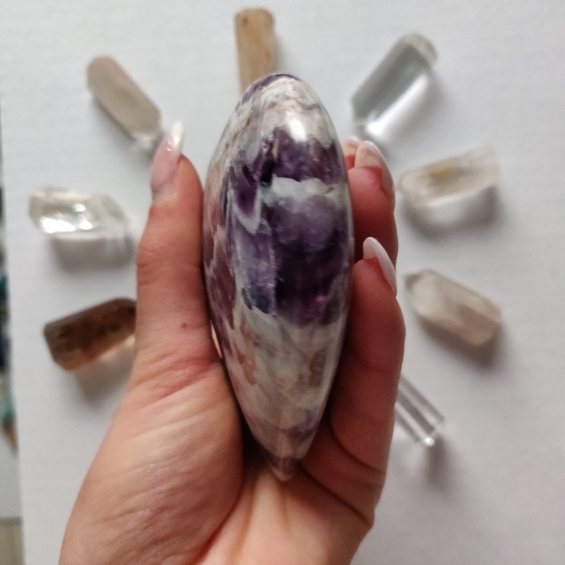 Chevron Amethyst Heart (#8) - Simply Affinity