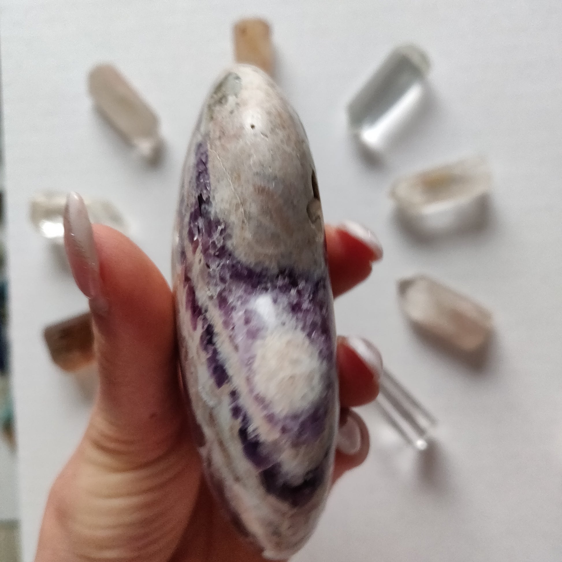 Chevron Amethyst Heart (#8) - Simply Affinity