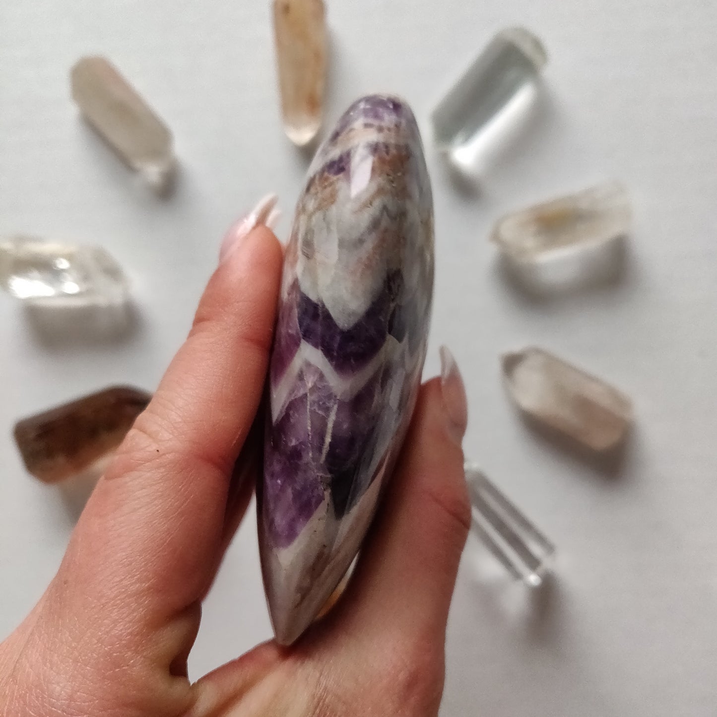Chevron Amethyst Heart (#8) - Simply Affinity