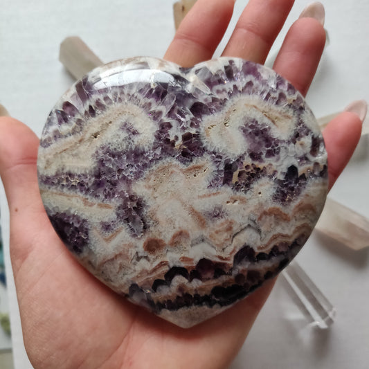 Chevron Amethyst Heart (#9) - Simply Affinity