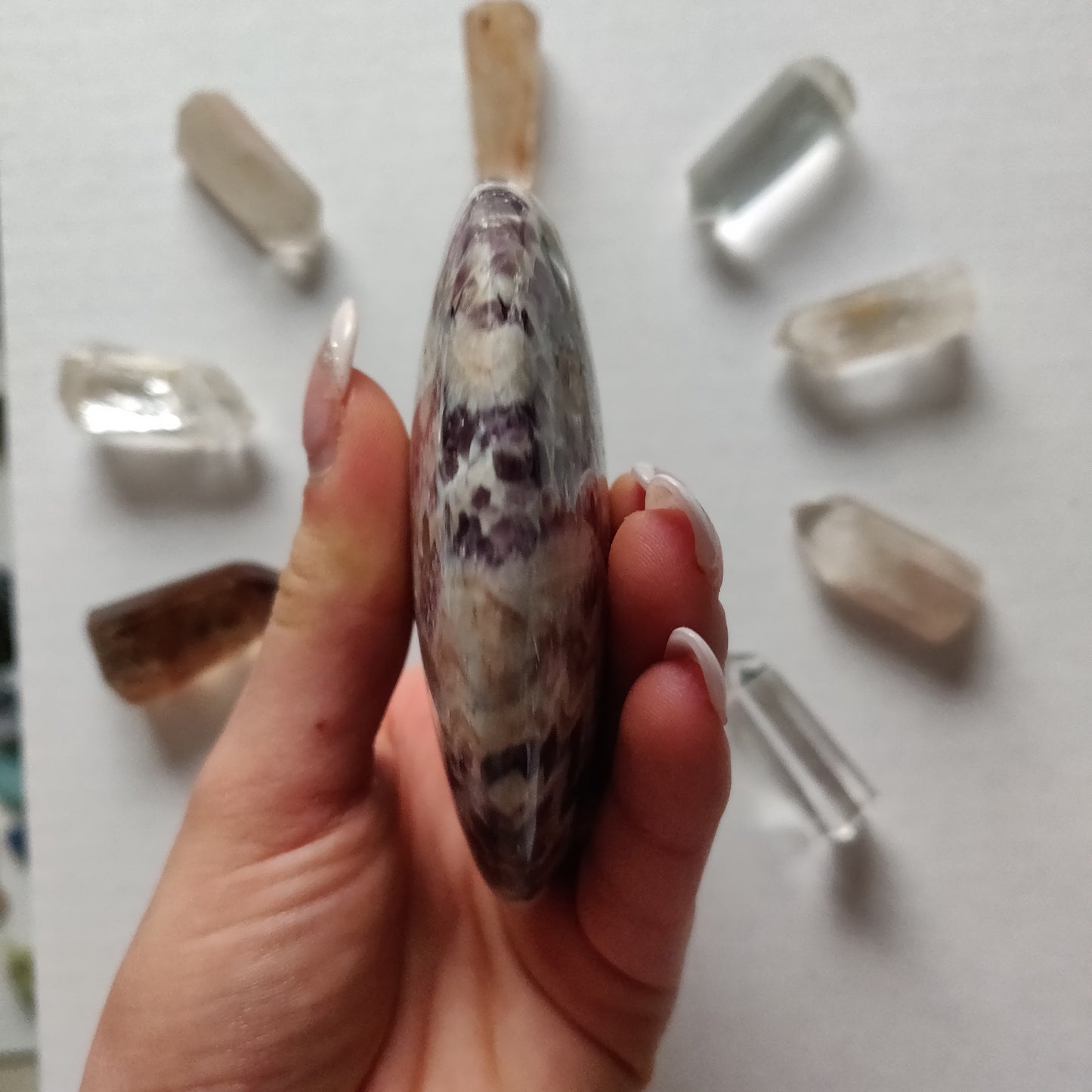 Chevron Amethyst Heart (#9) - Simply Affinity