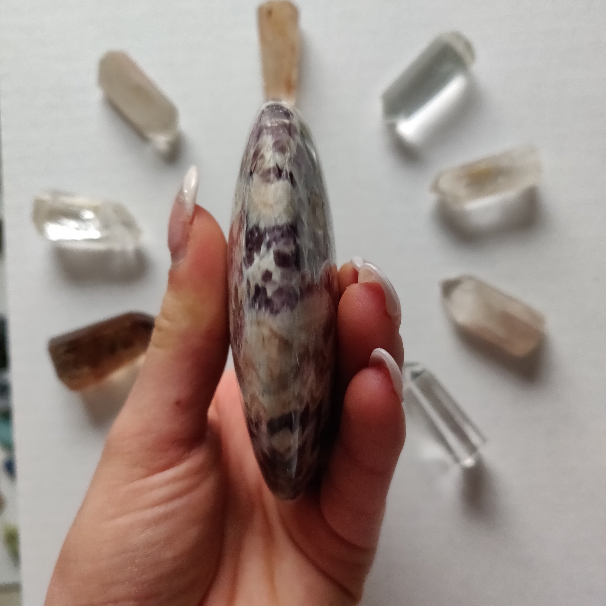 Chevron Amethyst Heart (#9) - Simply Affinity