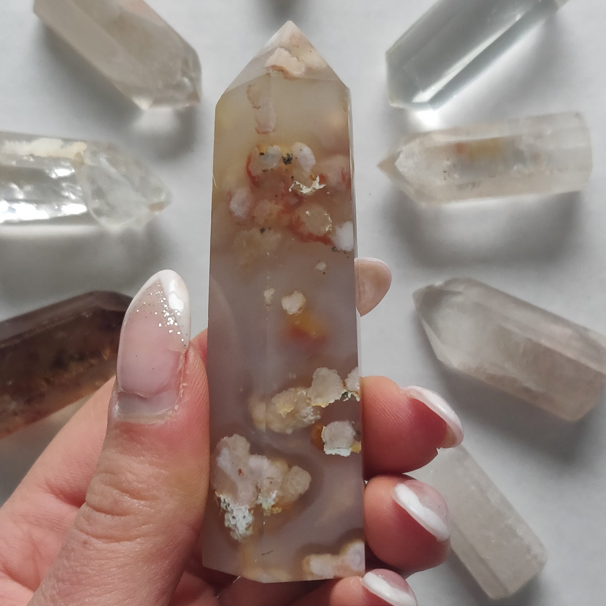 Flower Agate Tower (#12) - Simply Affinity